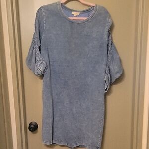 Jane and Delancey Light Blue Denim Top